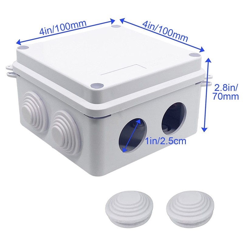 MABUSIYI IP65 Waterproof Junction Box, ABS Plastic Electrical Outdoor Junction