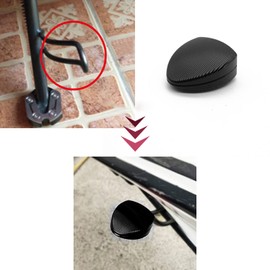 Side Stand Extension Plate, Side Stand Extension Support for VESPA GTS 250 300 2013-2020 Aluminium Alloy Non-Slip, black