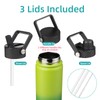 Konokyo Insulated Water Bottle 24oz Stainless Steel Sport Bottles with
