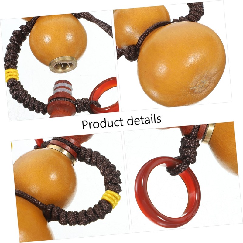JECOMPRIS Natural Feng Shui Gourd Decoration Pendant for Car Interior