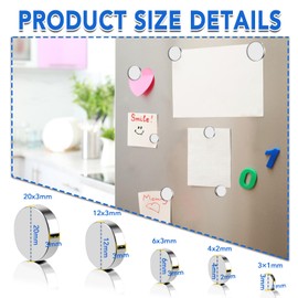 TRYMAG Rare Earth Magnets 330Pcs, Small Strong Magnets, 5 Different Size Small Magnets for Whiteboard, Refrigerator, Mini Magnets Round Magnets Neodymium disc Magnets for DIY, Crafts, Fridge Magnets