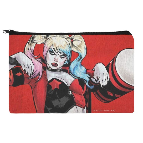 GRAPHICS & MORE Harley Quinn Character Makeup Cosmetic Bag Organizer Pouch