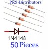 Unbranded 50 Pieces Diode 1N4148 Fast Switching Signal Diode Replaces