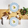 100pcs Blue Cielito Lindo Paper Placemats, HYMENEX Mexican Table Mats