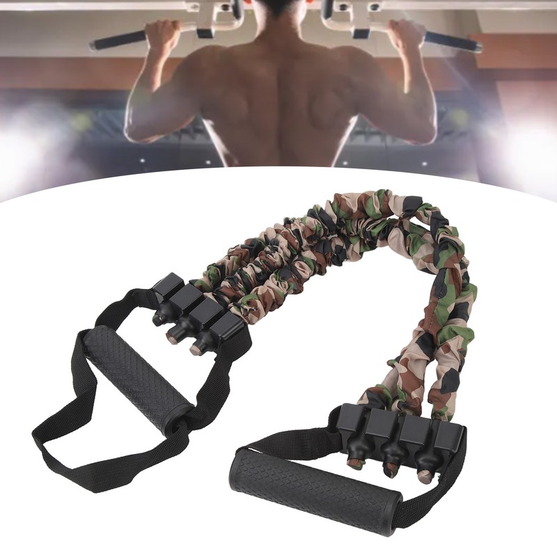Chest Expander Adjustable Latex Nylon 3 Tube Chest Expansion Muscle