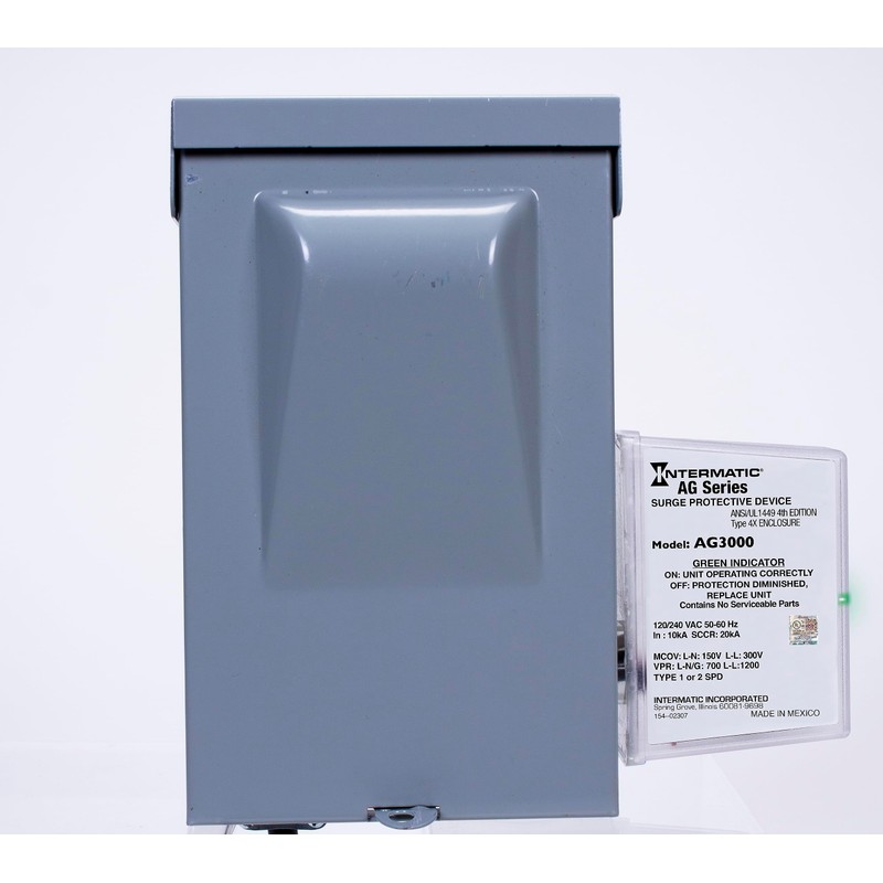 Intermatic AG3000 120/240 VAC Universal HVAC Surge Protective Device -
