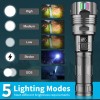 unumac Super Bright LED Flashlight Rechargeable Tactical 30W LED Work