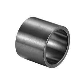 INRENG Mens Womens Stainless Steel 19mm Wide Ring Big Cool Plain Band Matte Finish Flat Top Black Size 8
