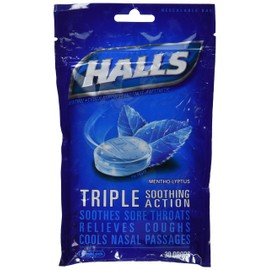 Halls Drops, Menthol-Lyptus, 30-Count Drops (Pack of 1)
