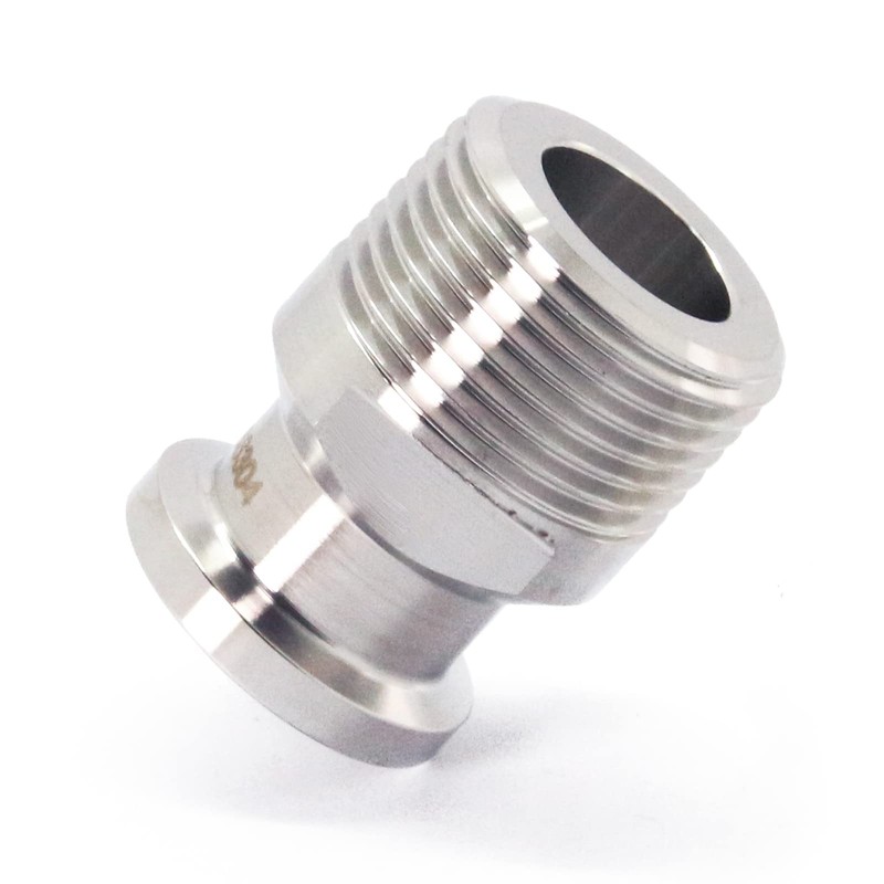 QiiMii 1/2" Tri Clamp Male Adapter to 3/4" BSPT Thread