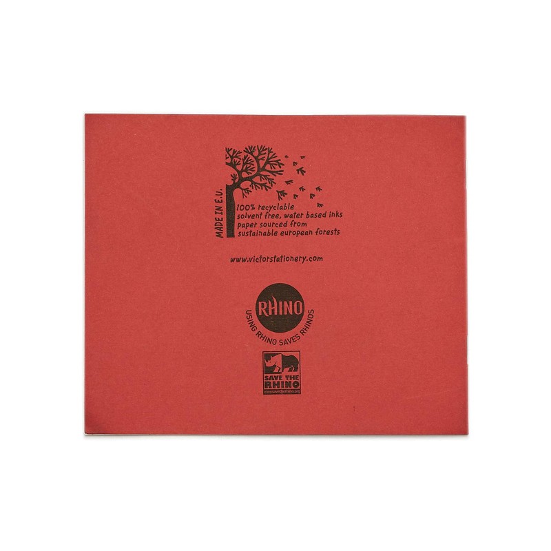 Rhino 138 x 165 Exercise Books, 24-Page / 15mm Lined