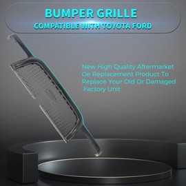 Titanium Plus Autoparts Front Grille Grill Black gray Compatible With FORD Ranger 2001 2002 2003 Fits FO1200395