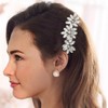 Easedaily Peine de novia para el cabello de novia con