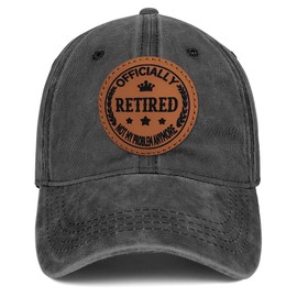 Retirement Gifts for Men Women 2025 Funny Retired Hat Retirement Party Decoration 100% Cotton Baseball Cap