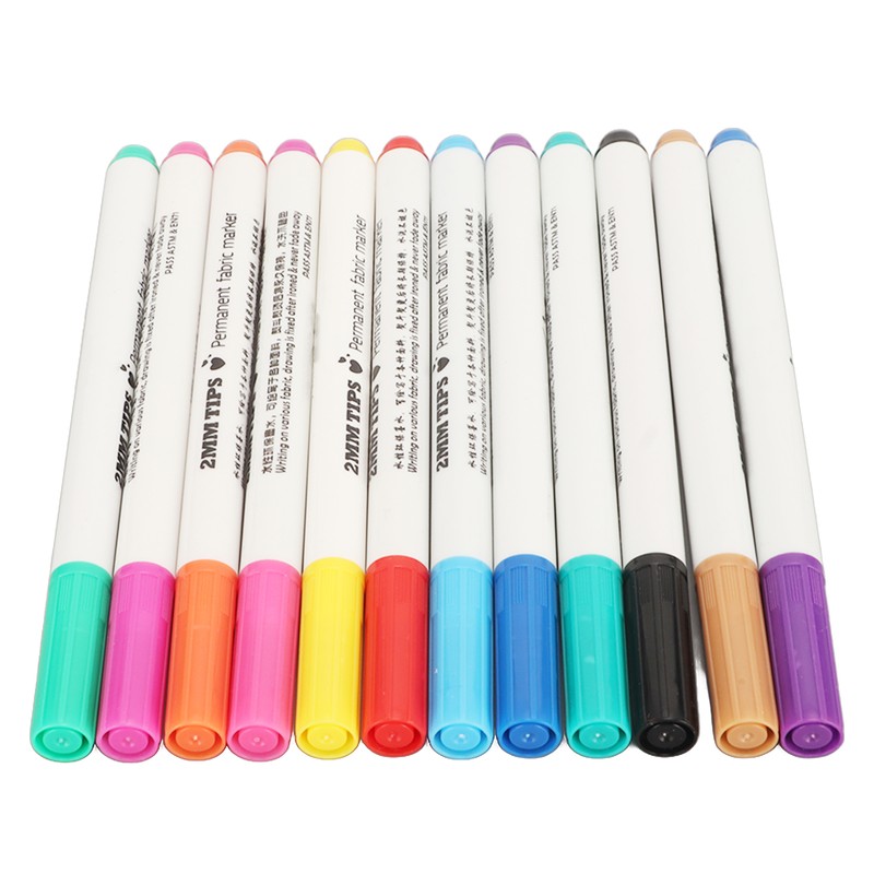 12pcs Disappearing Ink Pen Colorful Write Smoothly DIY Water Erasable