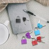5Pack Suitcase Locks with Keys, 23mm Small Luggage Padlocks Multicolor,
