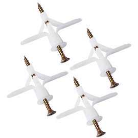 YIXISI Pack of 60 Plasterboard Dowels, Cavity Dowels, Self-Drilling Plasterboard Dowels, Drywall Anchor with Stainless Steel Screws Sets for Easy Installation in Plasterboard and Plaster Fibre Panels