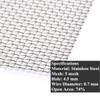 TIMESETL 2 Pack 304 Stainless Steel Woven Wire 5 Mesh,