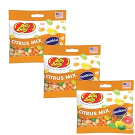 Jelly Belly Citrus Mix Jelly Beans- 3 Pack - 3.5 oz each, Beverage (Citrus Mix)