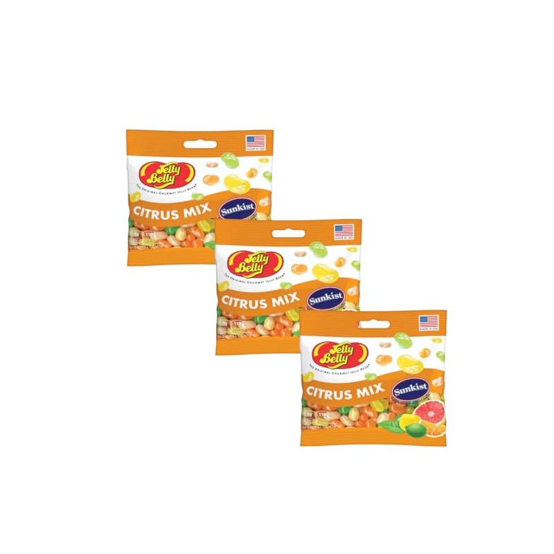 Jelly Belly Citrus Mix Jelly Beans- 3 Pack - 3.5