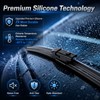 BBTO 4 Set 26"+16" Windshield Wipers with 12" Rear Wiper