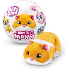 Pets Alive Pet Alive Hamster (Orange) Electronic Pet Plush Toy, Ringing and Running Around
