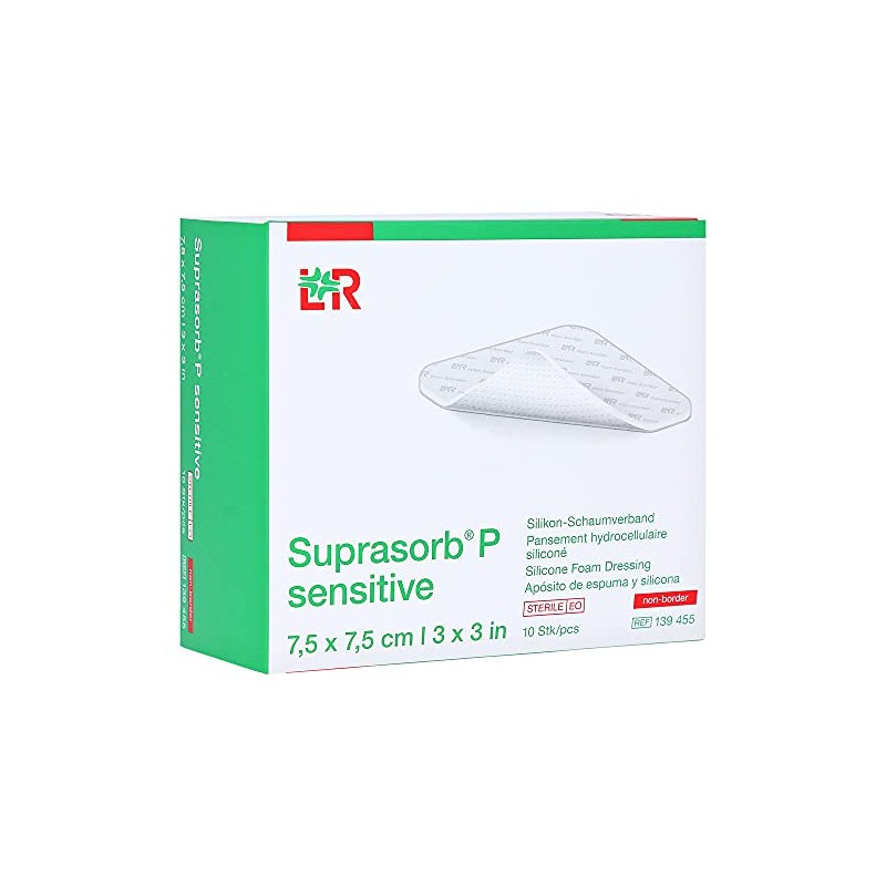 Suprasorb P Sensitive Polyurethane Foam Boron Lite 7.5 x 7.5