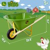 John Deere Deluxe 34" Wheelbarrow and Garden Set Includes 5