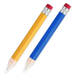 Pack of 2 Giant Pencils, Wooden Pencils, Creative Pencils, Interesting Pencils, Novelty Stationery, Student Gifts