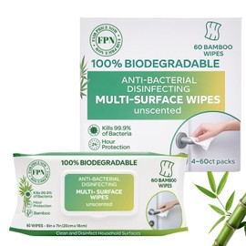 FPN Multi-Surface Wipes 7x8 in, 24CT 1440 Wipes, No Bleach – Safe for Home, Office, Travel – Unscented
