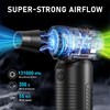 Compressed Air Duster with LED Lights, Rechargeable Cordless Electric Air
