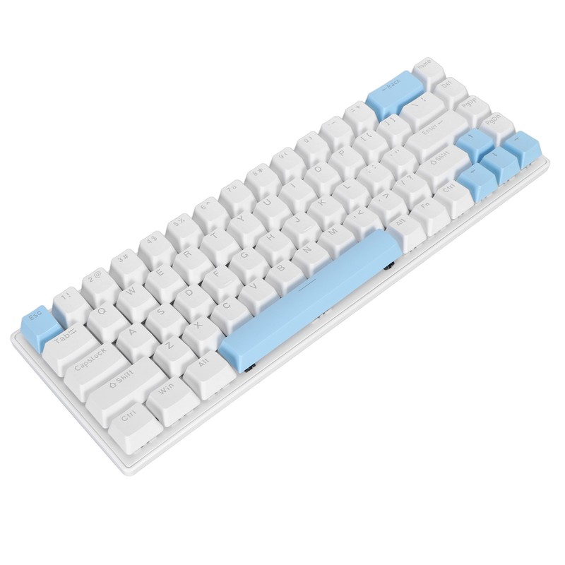 Mechanical Keyboard 68 Keys RGB Backlight Compact Wired Keyboard with
