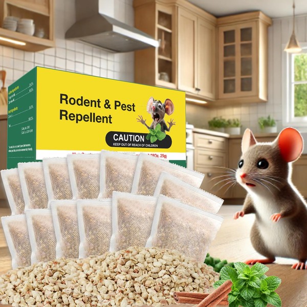 Mouse Repellent, Safe for Pets and Humans, Natural Rodent Deterrent