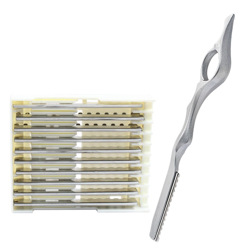 Coufce 11 Pieces Hair Styling Razor Stainless Steel Hair Cutting