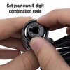 Master Lock Black Set Your Own Combination Bike Lock, Metal