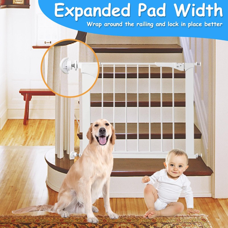 2 Pack Baby Gate Banister Adapter for Pressure Mounted Stairs