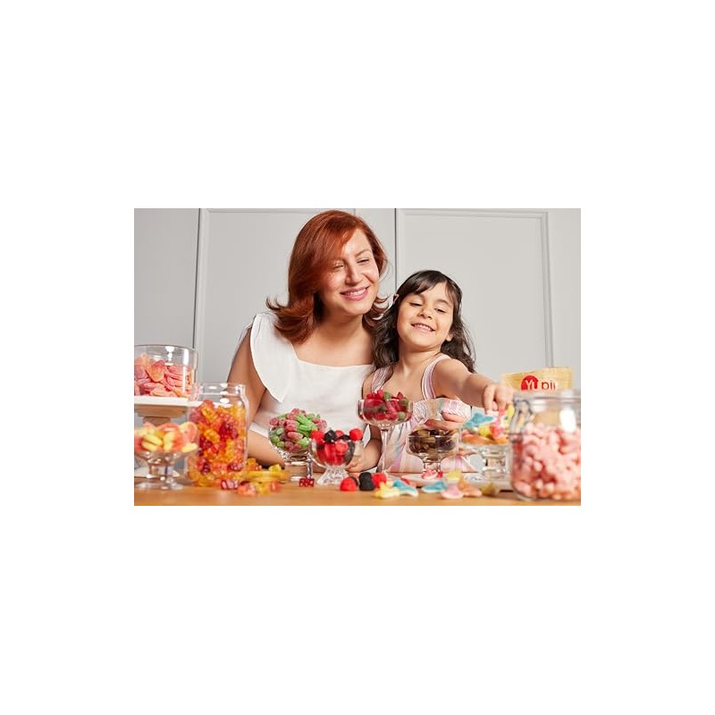 Yupik Sour Cherry Candies, 2.2 lb (35.2 oz), Cherry-Flavored Balls,