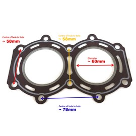 Yamadura 11141-93950/60 OEM Original Suzuki Outboard 93960 93940 DT9.9 DT15 15HP 9.9HP Cylinder Head Cyl