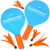 Goodminton Badminton Paddle Game (4 Wings, 2 Racquets, Mesh Bag
