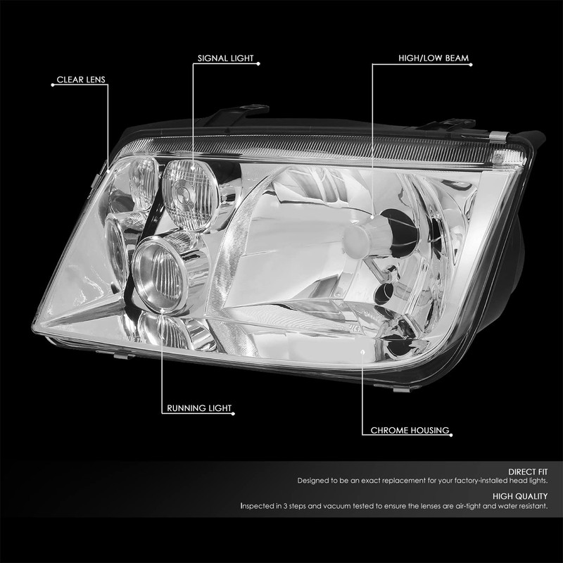Auto Dynasty [Euro Model] E-Code Style Halogen Headlight with Fog