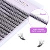 Cluster Eyelash 240pcs 40D 0.07 D Curl 12mm Cluster Eyelashes