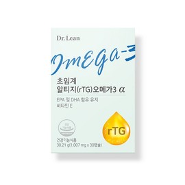 Partner_Reference Dr.Lin Supercritical Altige Omega 3 Alpha 30.21g 30 tablets 1 unit / 닥터린 초임계 알티지 오메가3 알파 30.21g 30정 1개