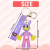YOUYIKE The Digital Circus Keyring, Easter Key Fob, Pomni &