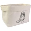 Large 'King Charles Spaniel' Canvas Organiser/Storage Bag (OR00008918)