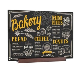 Small Chalkboard Signs 8 X 12 Inch Tabletop Blackboard Chalk Board Signs with Stand Food Signs Menu Board for Buffet Kitchen Restaurant Party Decoration Home Message -1 Pack