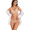 ANGOOL Women's Bra Without Underwire V-Neck Soft Cups Push Up