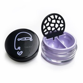 Lensbix Contact Lens Case Faceline. The innovative gift for lens wearers with linear motif in candy colours., Lavender No.17