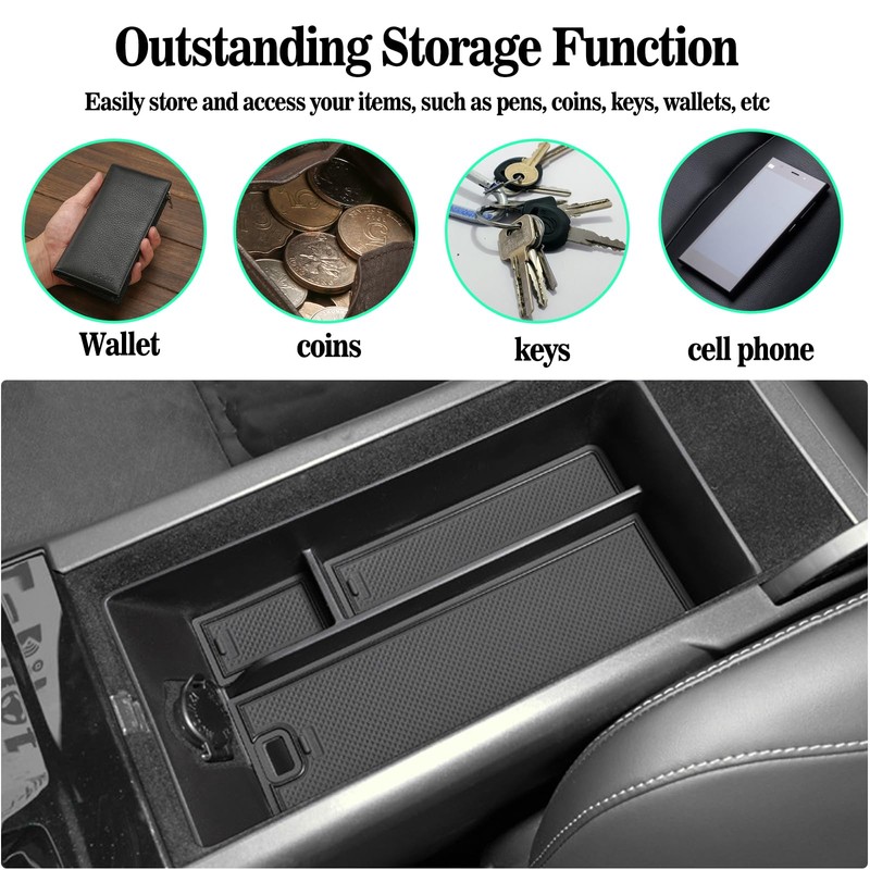 Center Console Organizer Tray Compatible with Camry 2025 XLE/XSE New