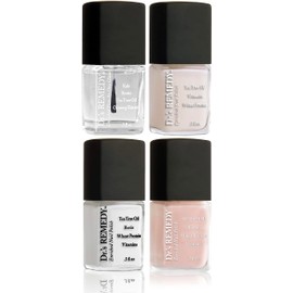 Dr’s Remedy 4 Pack Nail Polish Treatment Kit, Non Toxic and Organic All Natural Enriched Nail Strengthener Set