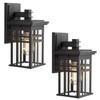 Zeyu 2 Pack Outdoor Wall Sconce, Exterior Wall Mount Light